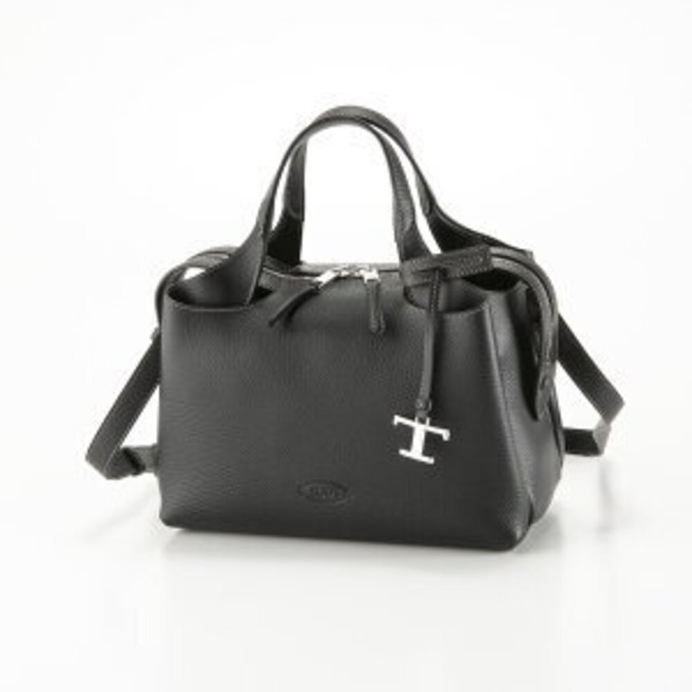 Tods Timeless Handbag Tote Bag Metal Pendant